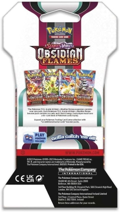 Pokemon TCG Scarlet & Violet Obsidian Flames booster 10 kortų (EN)