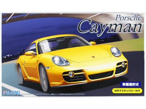Fujimi Porsche Cayman/Cayman S 1/24 su langų rėmų maskavimo lipdukais