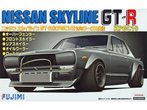 Fujimi Nissan Skyline GT‑R KPGC10 Semi‑Works 1/24 surinkimo rinkinys