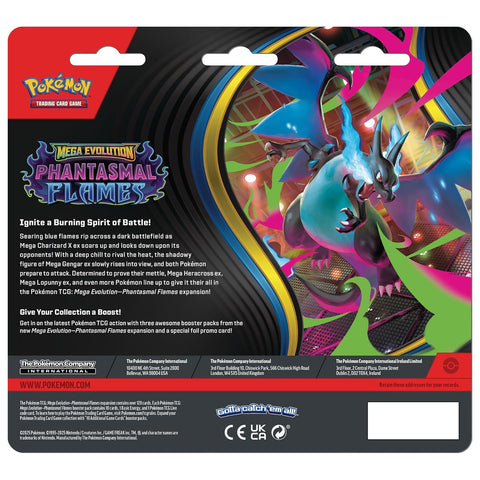 Pokemon TCG Phantasmal Flame blisteris 3 pakeliai + Sneasel promo