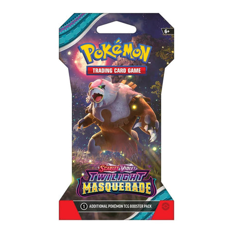 Pokémon TCG Scarlet & Violet Twilight Masquerade Sleeved Booster 10 kortų