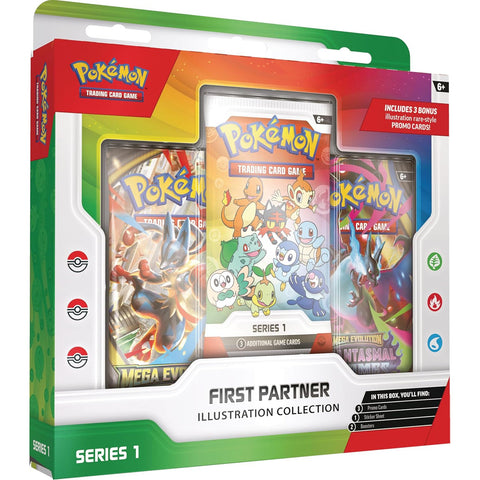 Pokémon First Partner Series 1 kolekcinė dėžutė su promo kortomis