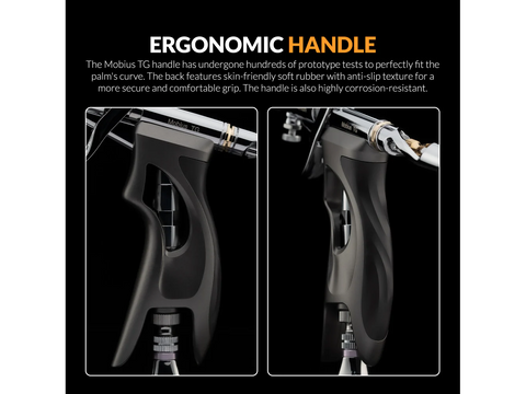 Gaahleri GHPM Mobius TG 0,5 mm trigerinis aerografas su ventiliatoriaus antgaliu