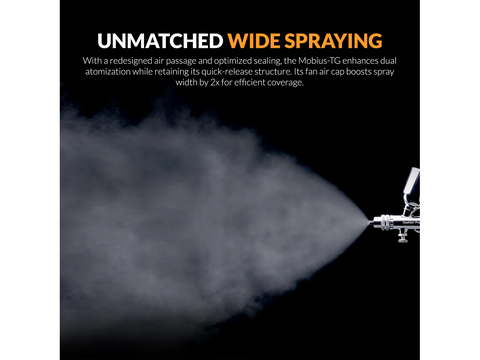 Gaahleri GHPM Mobius TG 0,5 mm trigerinis aerografas su ventiliatoriaus antgaliu