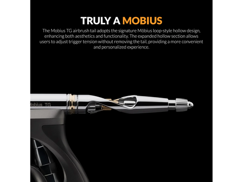 Gaahleri GHPM Mobius TG 0,5 mm trigerinis aerografas su ventiliatoriaus antgaliu