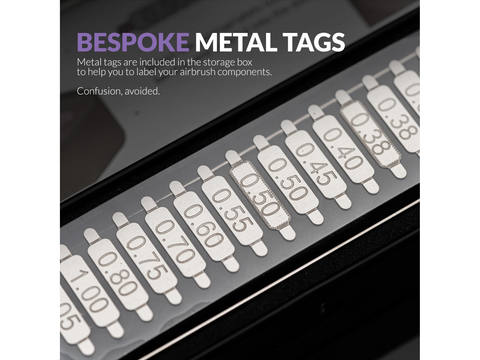 Gaahleri aerografo dalių dėžutė 40751 – kompaktiškas laikymo organizatorius