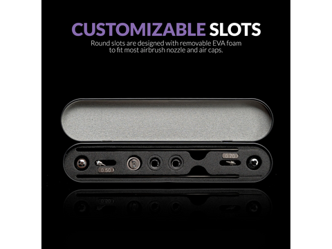 Gaahleri aerografo dalių dėžutė 40751 – kompaktiškas laikymo organizatorius