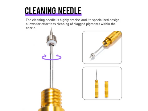 Gaahleri aerografo valymo indas su įrankiais – rinkinys 40157