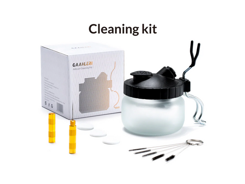 Gaahleri aerografo valymo indas su įrankiais – rinkinys 40157