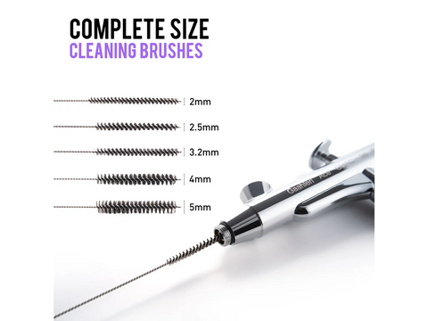 Gaahleri aerografo valymo indas su įrankiais – rinkinys 40157