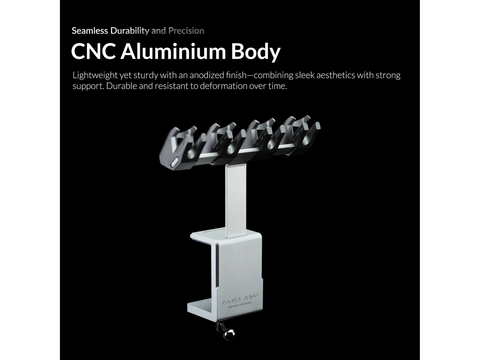 Gaahleri AirClamp Element XIII prisukamas aerografo laikiklis, CNC aliuminis