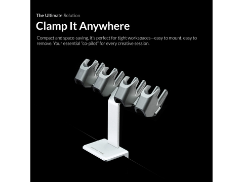 Gaahleri AirClamp Element XIII prisukamas aerografo laikiklis, CNC aliuminis