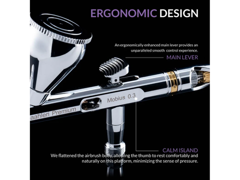 Gaahleri Premium GHPM-Mobius 0.3 mm aerografas detalių dažymui