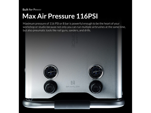 Gaahleri Apex Force GTX-778 tylus oro kompresorius 6 l aerografams