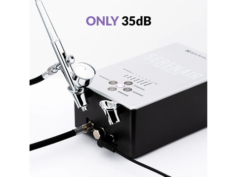 Gaahleri GTS-06 tylus mini kompresorius su aerografu, 7 lygiai, iki 27 PSI