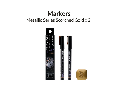 Gaahleri Metallic serijos žymekliai MS09 Degintas auksas, 2 vnt.