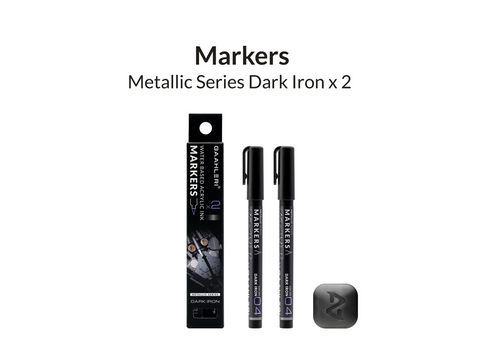 Gaahleri metaliniai žymekliai Metallic Series MS04 Dark Iron, 2 vnt.
