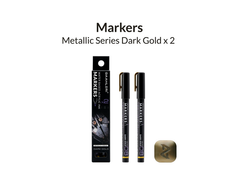 Gaahleri metaliniai žymekliai MS08 tamsus auksas, 2 vnt.
