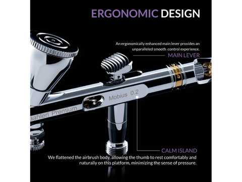 Gaahleri Premium GHPM-Mobius 0.2 mm profesionalus aerografas
