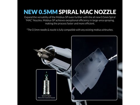 Gaahleri Mobius SP sifoninis aerografas 0.3/0.5 mm – Premium, 43004