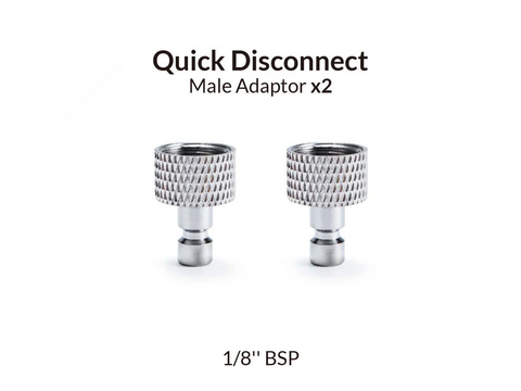 Gaahleri aerografo greito atjungimo adapteriai 1/8 (vyriški), 2 vnt.