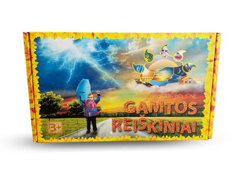 Lavinamoji dėlionė vaikams „Gamtos reiškiniai“ 3+ – 4x20 dalių