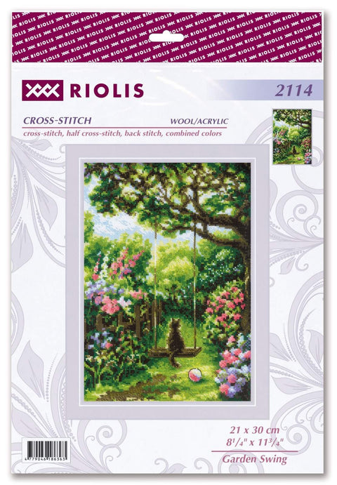 RIOLIS: Garden Swing. Siuvinėjimo rinkinys iš RIOLIS Nr.: 2114 - HOBI.LT 🇱🇹