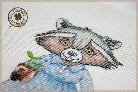 Sodininkė – Siuvinėjimo kryželiu rinkinys NeoCraft, Zweigart, 11x15 cm