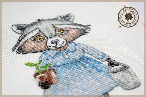 Sodininkė – Siuvinėjimo kryželiu rinkinys NeoCraft, Zweigart, 11x15 cm