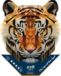 Wizardi: Gaze of a tiger - unikali MEDINĖ dėlionė iš 228 detalių - HOBI.LT 🇱🇹