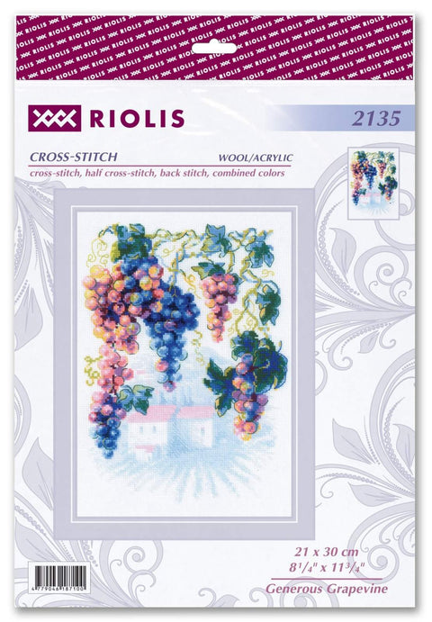 RIOLIS: Generous Grapevine. Siuvinėjimo rinkinys iš RIOLIS Nr.: 2135 - HOBI.LT 🇱🇹