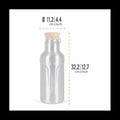 Gertuvė iš nerūdijančio plieno su mediniu kamščiu, apie 750 ml talpos, aukštis 32,2 cm, Ø 11,2 cm