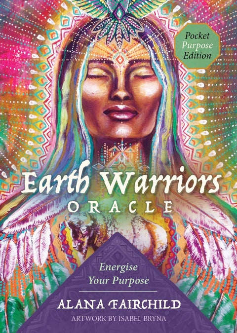 Earth Warriors Oracle kortų kaladė, Alana Fairchild autorės kišeninis leidimas su spalvota dieviškos moters iliustracija