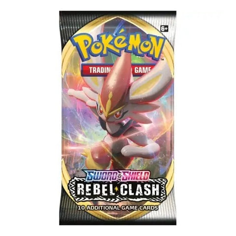 Pokémon TCG Sword & Shield: Rebel Clash papildymo pakelis (10 kortų, EN) 1 vnt.