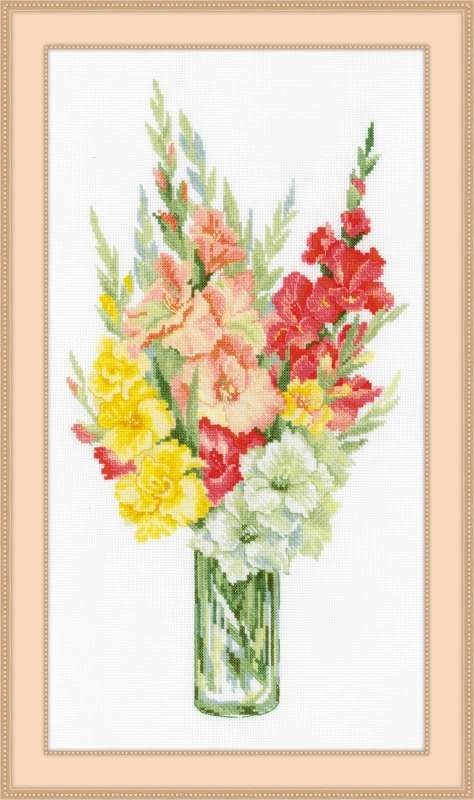 RIOLIS: Gladiolės - siuvinėjimo rinkinys iš RIOLIS Nr.:1446 - HOBI.LT 🇱🇹