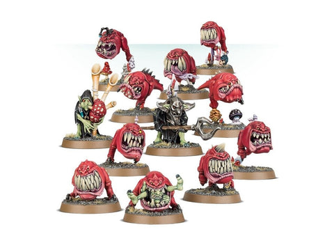 Warhammer Age of Sigmar: Gloomspite Gitz Squig Herd – 10+2 miniatiūrų rinkinys