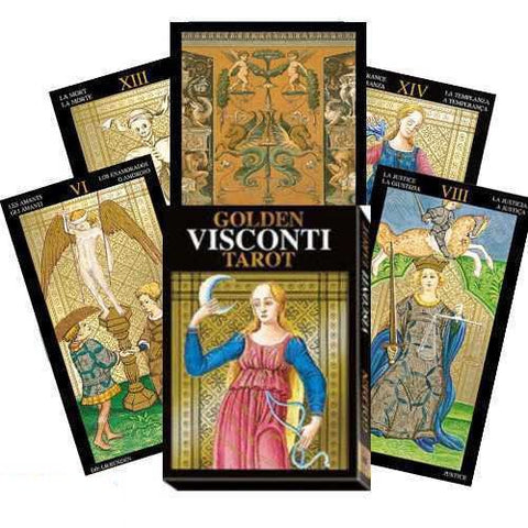 Lo Scarabeo: Golden Visconti Grand Trumps Tarot Kortos - HOBI.LT 🇱🇹