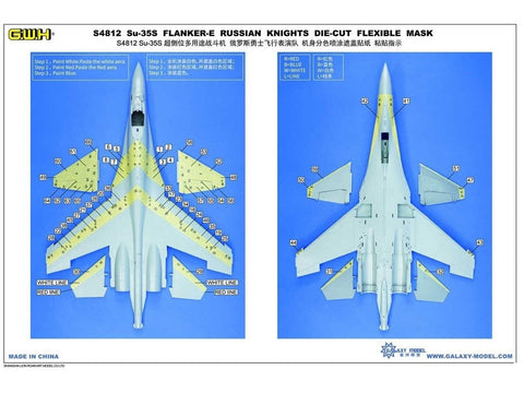 Su-35S Russian Knights lėktuvas 1/48 plastikinis surenkamas rinkinys