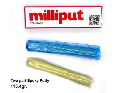 Milliput Standard Yellow-Grey epoksidinis glaistas 120 g – Green Stuff World