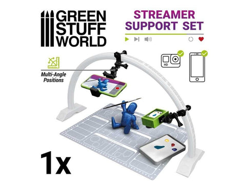 Green Stuff World streamer telefono/kameros laikiklis Arch LED lempai 11216