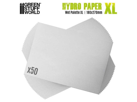 Green Stuff World Hydro Paper XL 50 lapų šlapiajai paletei 180x270 mm