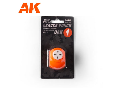 AK Interactive ąžuolo lapų štampas dioramoms ir maketams AK9170