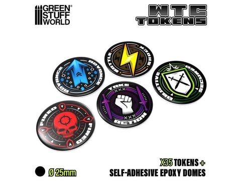 Green Stuff World WTC žetonų rinkinys Warhammer 40k 10 leid., 35 vnt.