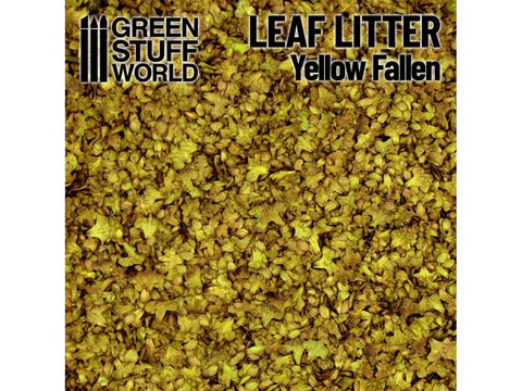 Green Stuff World geltoni lapai 2–5 mm dioramoms ir bazėms, 10 g