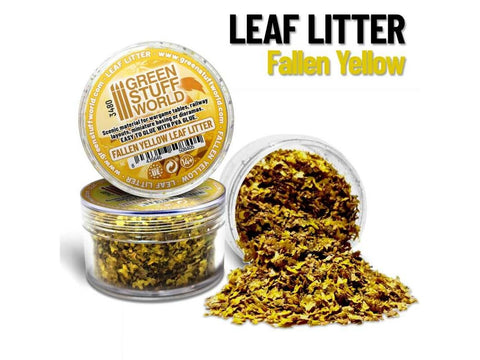 Green Stuff World geltoni lapai 2–5 mm dioramoms ir bazėms, 10 g