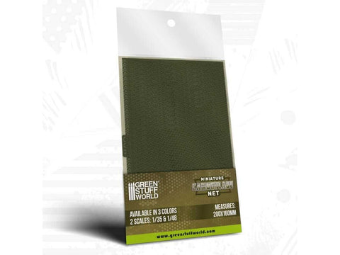 Green Stuff World miniatiūrų kamufliažo tinklas 1/48, žalias (13511)