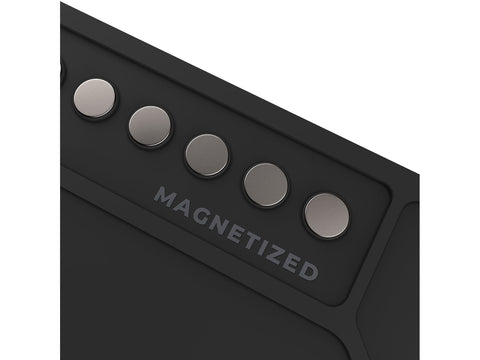 AK Interactive juodas silikoninis kilimėlis su magnetais, 88,5×30
