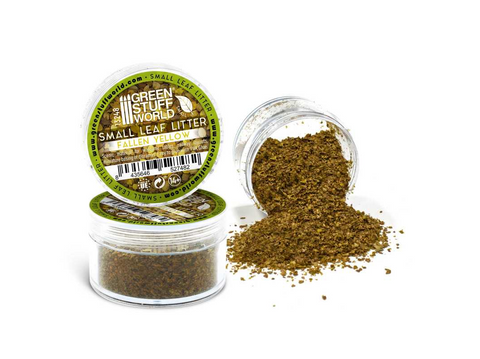 Green Stuff World smulkūs geltoni lapeliai dioramoms 1–2 mm, 10 g