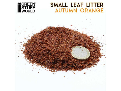 Green Stuff World smulkūs lapeliai 1–2 mm – Rudeninė oranžinė, dioramoms