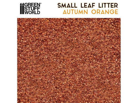 Green Stuff World smulkūs lapeliai 1–2 mm – Rudeninė oranžinė, dioramoms